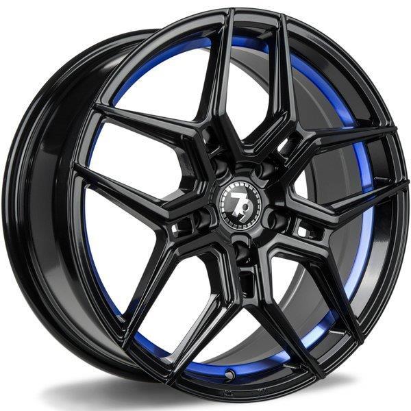SV-B Black glossy blue inner lip 8,5x20 5/120 ET35 CB74.1 60°