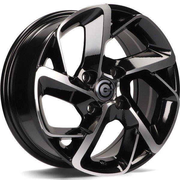 Nantes Black Front Polished 6,5x15 4/108 ET25 CB65.1 60°