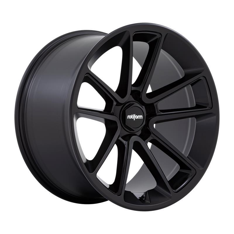 R194 BTL MATTE BLACK W/ BLACK CAP 11x21 5/112 ET28 CB66.6 60°