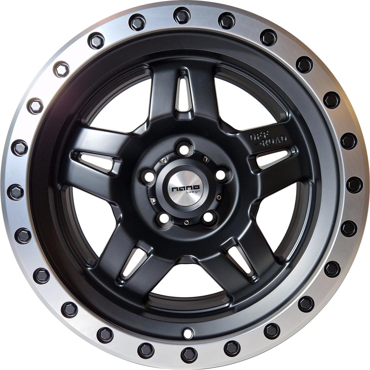 Nano 5942 Matt Black polished 8,5x17 5/120 ET0 CB65,1 POISTO 60°