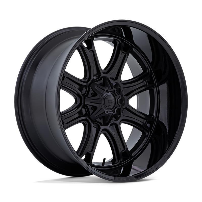 DARKSTAR MATTE BLACK W/ GLOSS BLACK LIP 10x20 5/127/139,7 ET-18 CB87.1 60°