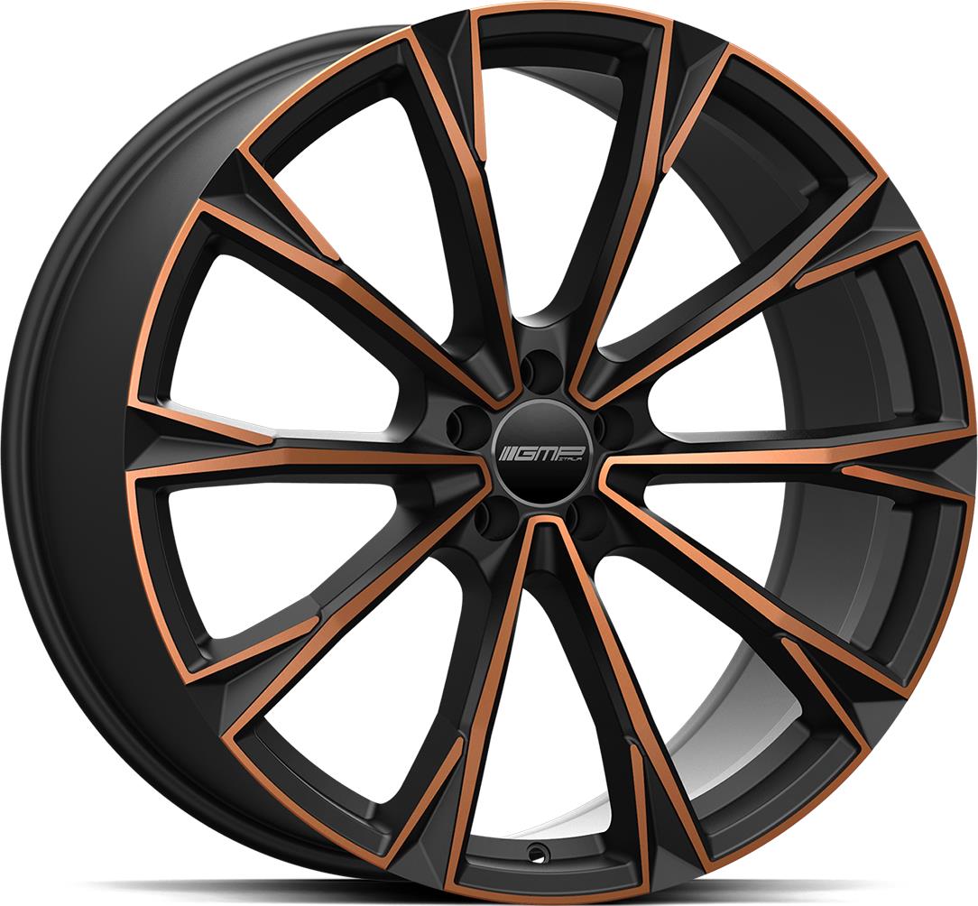 GMP Totale Satin Black Bronze Orange 11,5x22 5/130 ET61 CB71.6 R14
