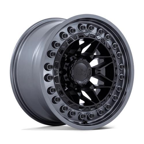 ALPHA MATTE BLACK W/ GUNMETAL LIP 9x18 8/165,1 ET20 CB125.1 60°