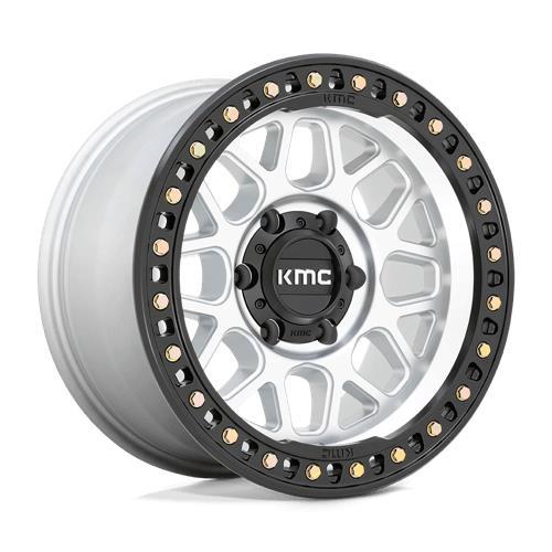 KM549 GRS MACHINED W/ SATIN BLACK LIP 8,5x18 8/170 ET0 CB125.1 60°