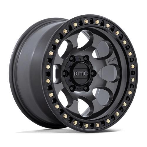 KM550 RIOT SBL ANTHRACITE W/ SATIN BLACK LIP 8,5x17 5/127 ET10 CB71.5 60°