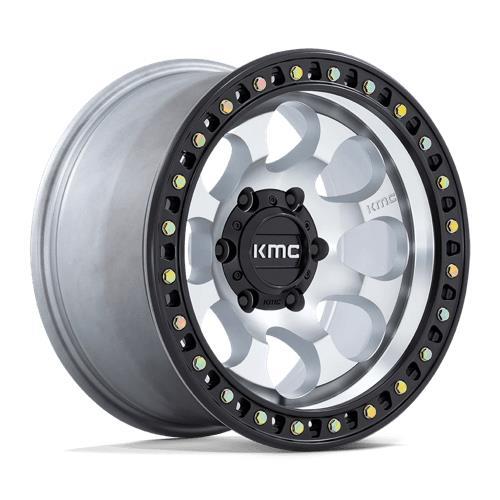 KM550 RIOT SBL MACHINED W/ SATIN BLACK LIP 8,5x17 5/127 ET10 CB71.5 60°
