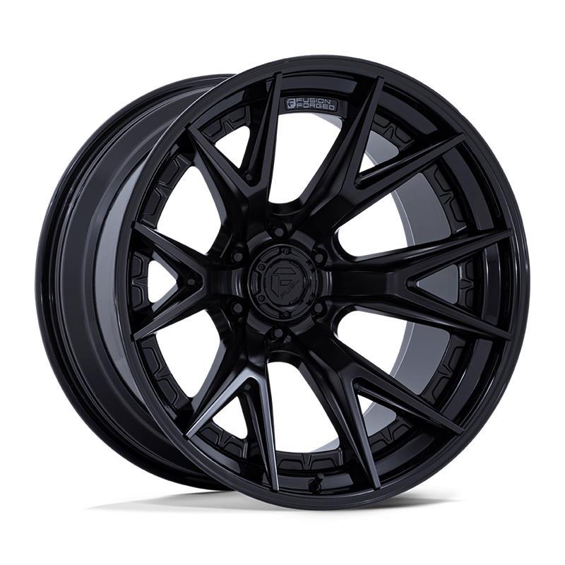 FC402 CATALYST MATTE BLACK W/ GLOSS BLACK LIP 9x20 6/135 ET20 CB87.1 60°