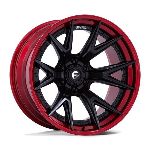 FC402 CATALYST MATTE BLACK W/ CANDY RED LIP 10x20 8/180 ET-18 CB124.2 60°