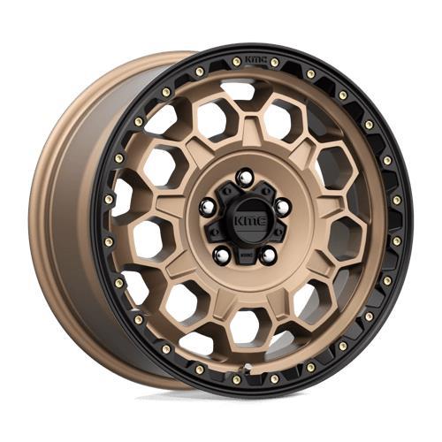 KM545 TREK MATTE BRONZE W/ BLACK LIP 8x17 5/108 ET38 CB72.6 60°