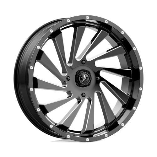 M46 BLADE GLOSS BLACK MILLED 7x24 4/137 ET0 CB112.1 60°