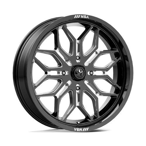 M47 SNIPER GLOSS BLACK MILLED 7x18 4/110 ET10 CB86.0 60°