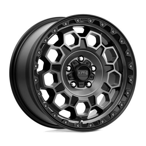 KM545 TREK SATIN BLACK W/ GRAY TINT 8x17 5/108 ET38 CB72.6 60°