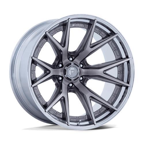 FC402 CATALYST PLATINUM W/ CHROME LIP 10x20 8/170 ET-18 CB125.1 60°