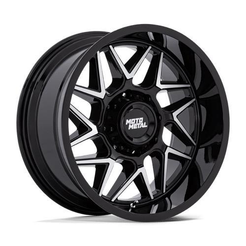 MO812 TURBINE GLOSS BLACK W/ MACHINED FACE 10x20 8/170 ET-18 CB125.1 60°