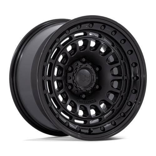 BR014 SAHARA MATTE BLACK W/ GLOSS BLACK LIP 9x17 5/127 ET0 CB71.5 60°