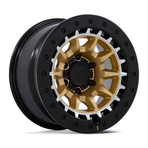 BR016 TUSK MATTE GOLD W/ MACHINED RING 8,5x17 5/127 ET-10 CB71.5 60°