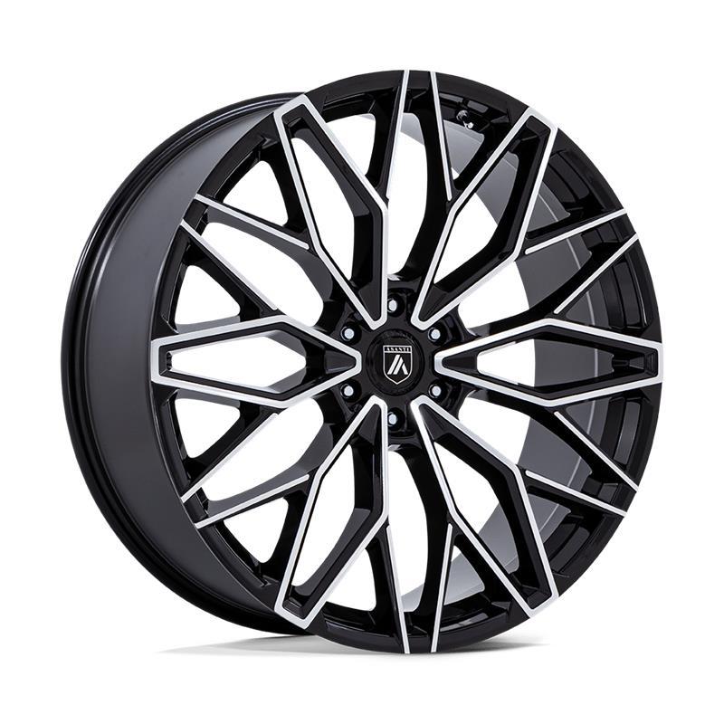 AB050 MOGUL 6 GLOSS BLACK W/ MACHINED FACE 10x24 6/139,7 ET30 CB106.1 60°