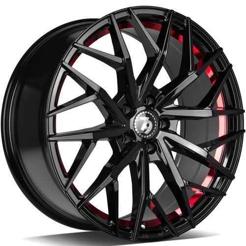 SV-C Black glossy red inner lip 7,5x17 5/114,3 ET40 CB73.1 60°