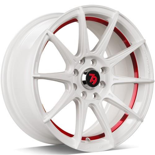 SCF-F white matt red inner lip 7x15 4/100/114,3 ET35 CB67.1 60°