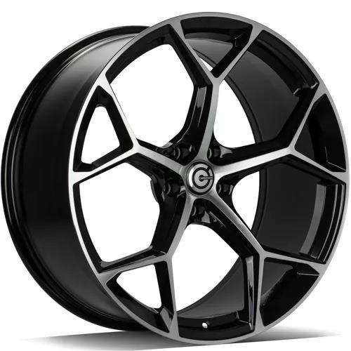 FANCY Black Front Polished 9,5x22 5/112 ET25 CB66.5 60°