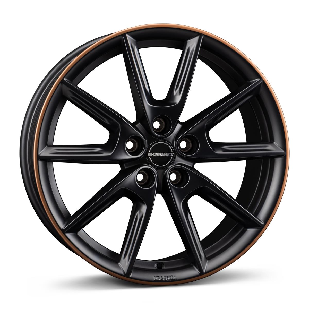 BORBET LX18 black matt rim copper 8x18 5/112 ET40 CB66.6 60°