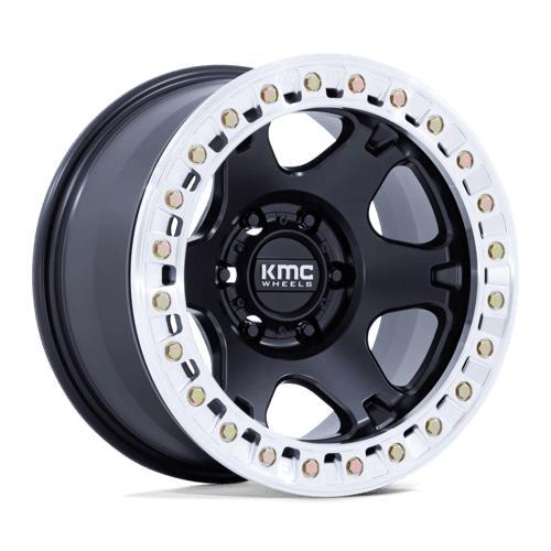 KM238 VI BEADLOCK SATIN BLACK W/ MACHINED RING 9x17 5/127 ET-38 CB71.5 60°
