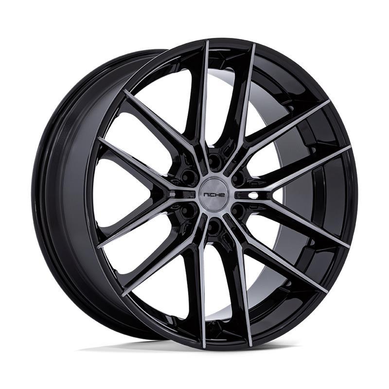 NC280 PRODIGY 6 GLOSS BLACK DARK TINTED CLEAR 10x26 6/135 ET25 CB87.1 60°