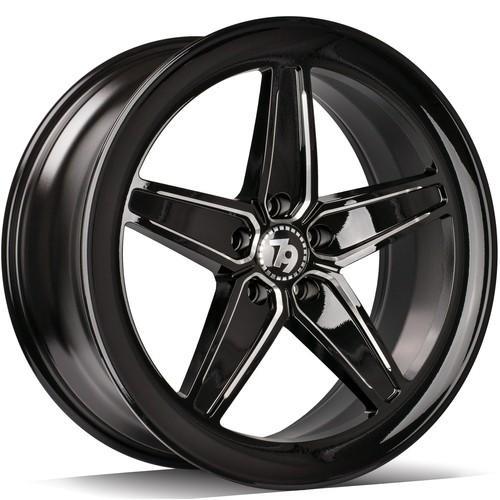 SV-Y Black Glossy Edges Polished 9x20 5/112 ET35 CB66.6 60°