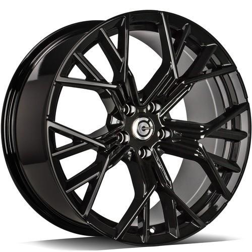 Fast Black Glossy 8x19 5/112 ET25 CB66.6 60°
