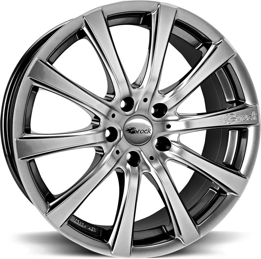 BROCK B21 Chrome Silver 8x18 5/112 ET21 CB66.6 60°