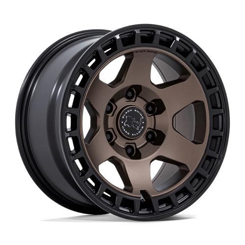 BR022 BAHARI BURNT BRONZE W/ MATTE BLACK LIP 8x18 6/120 ET45 CB74.6 60°