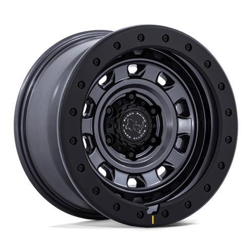 BR023 XPLORER MATTE GUNMETAL W/ BLACK ROCK GUARD 9x17 6/114,3 ET12 CB66.1 60°