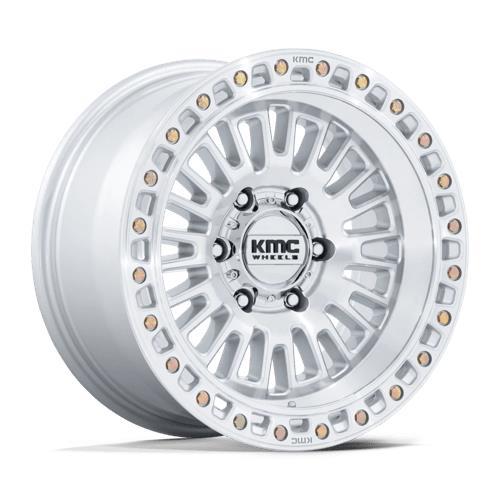 KM554 AZTEC GLOSS SILVER W/ MACHINED FACE 8,5x17 6/120 ET0 CB66.9 60°
