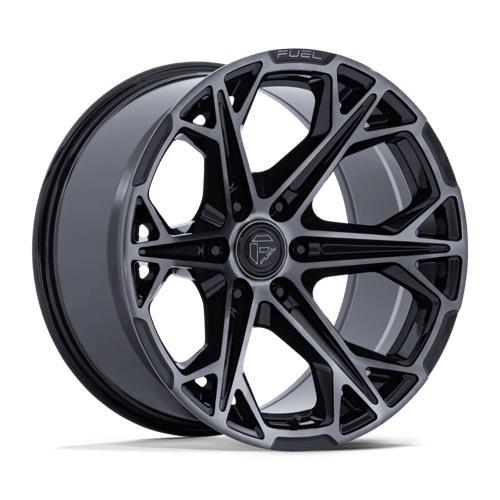 FC886 HAMMERHEAD GLOSS BLACK DARK TINTED CLEAR 9x20 6/135 ET1 CB87.1 60°