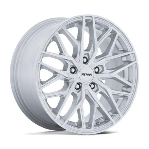 PE004 P3E MACHINED BRUSHED GLOSS SILVER 8x18 5/110 ET40 CB72.6 60°