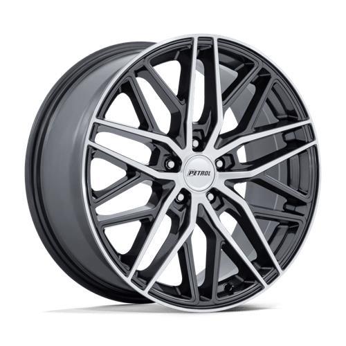 PE004 P3E GLOSS GUNMETAL W/ BRUSHED MACHINED FACE 8,5x19 5/112 ET40 CB66.6 60°