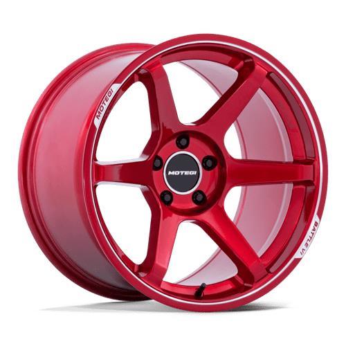 MR160 BATTLE VI CHERRY RED METALLIC W/ MACHINED LI 8,5x18 5/114,3 ET22 CB72.6 60°