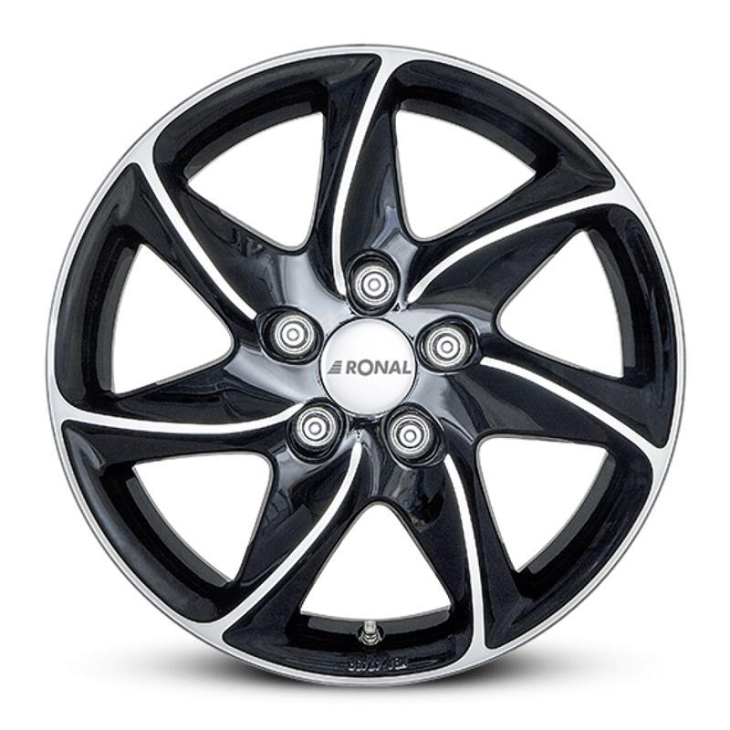 R51 Black Polished 8x17 5/112 ET35 CB76.0 60°