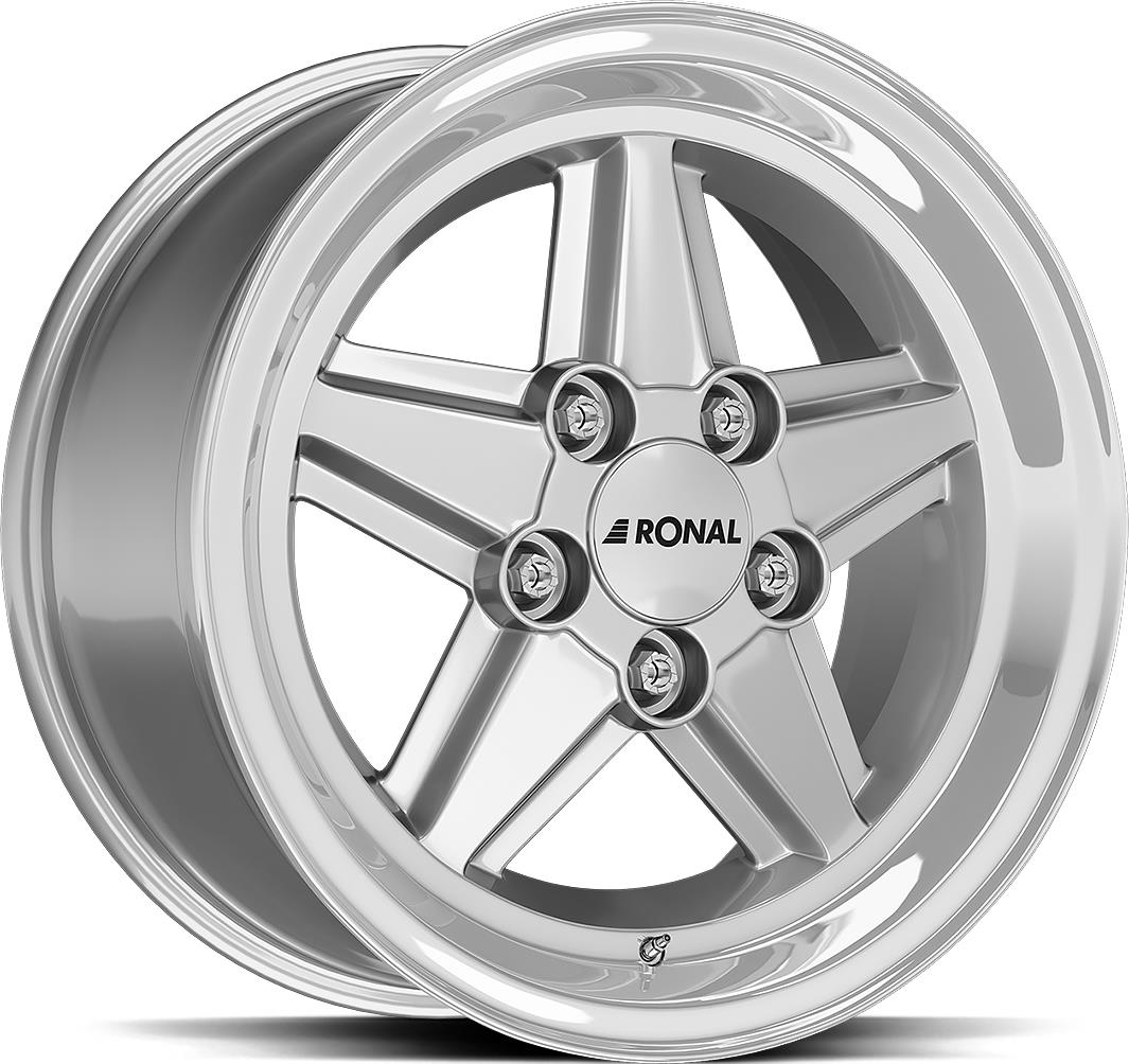 RONAL R9 Silv Rim Lip Cut 7x16 5/112 ET23 CB66.5 R12