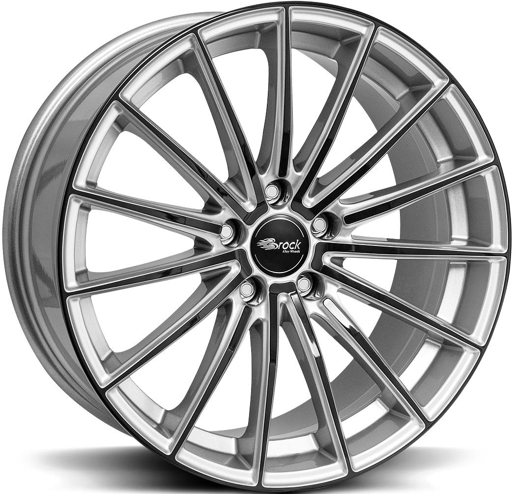 BROCK B36 Crystal Silv Black 7,5x17 5/108 ET45 CB72.6 60°