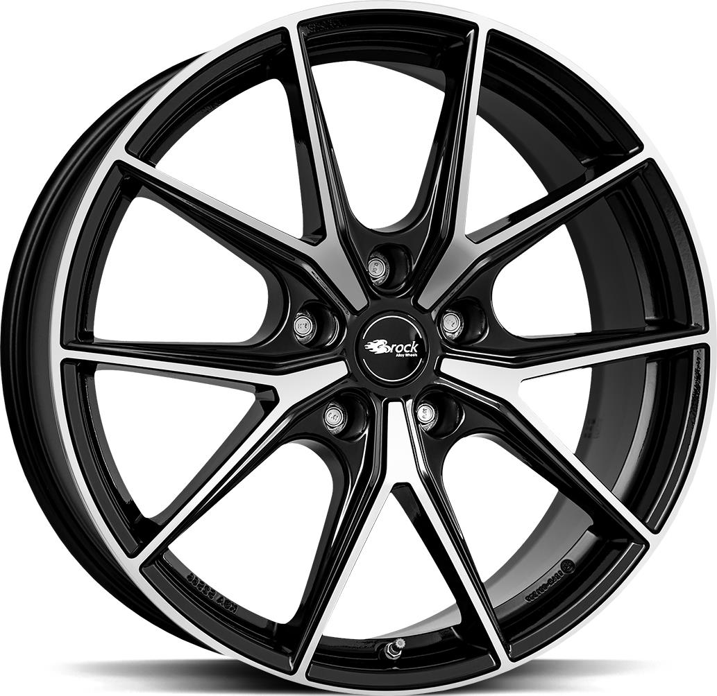 BROCK B40 Black Full Pol 8x19 5/100 ET39 CB63.4 R14