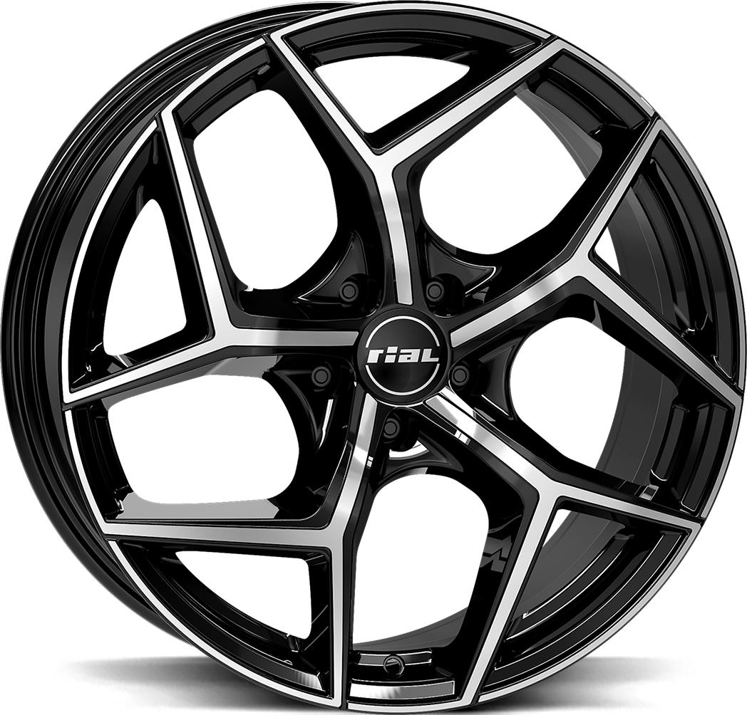 RIAL Salento Diam Black Pol 8x18 5/114,3 ET40 CB70.1 60°