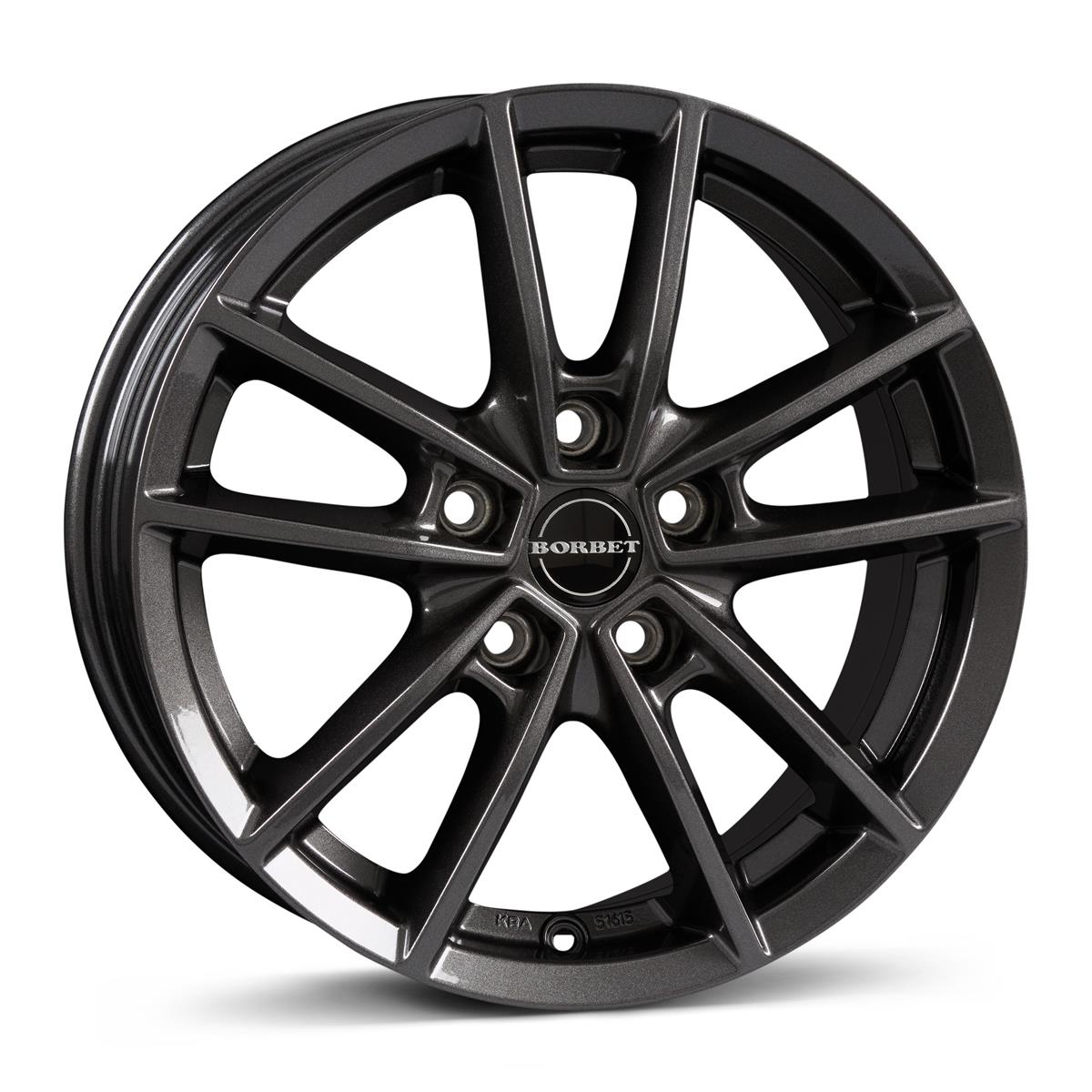 BORBET W Mist Antracite Gloss 6,5x16 5/108 ET47.5 CB63.3 60°