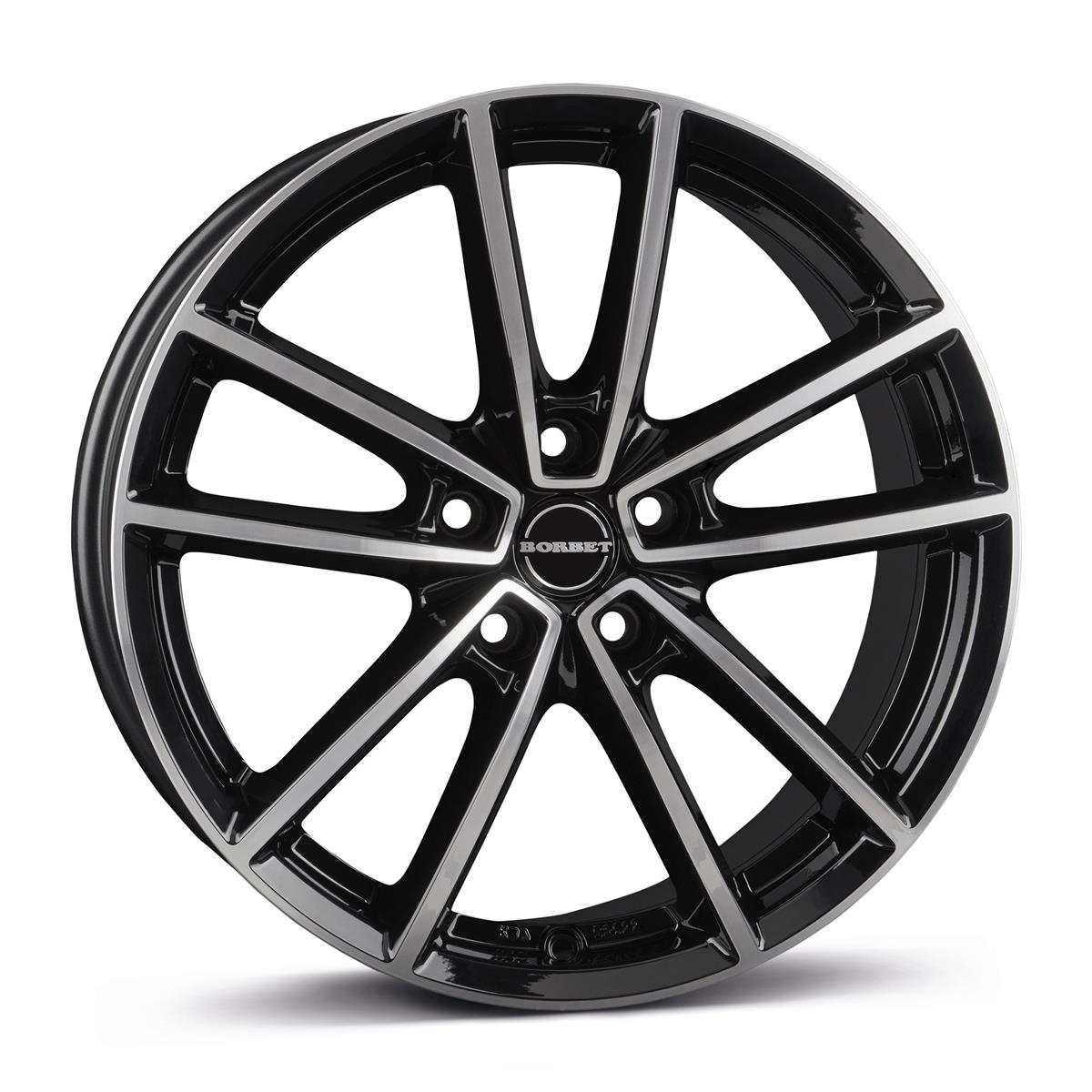 BORBET W Black Pol Gloss 7x17 5/108 ET45 CB63.3 60°