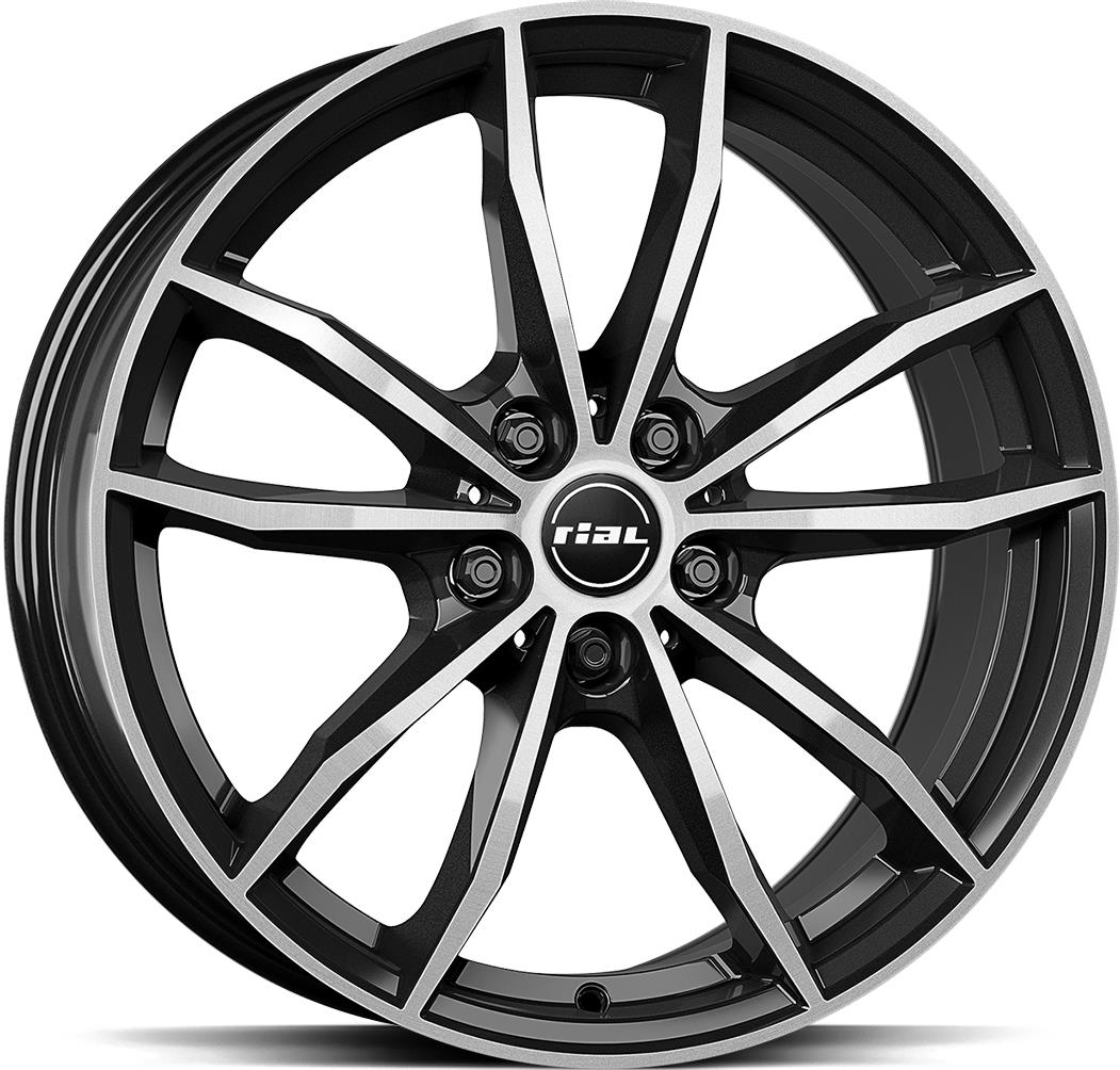 RIAL X12 Diam Black Pol 8x19 5/112 ET45 CB57.1 R13