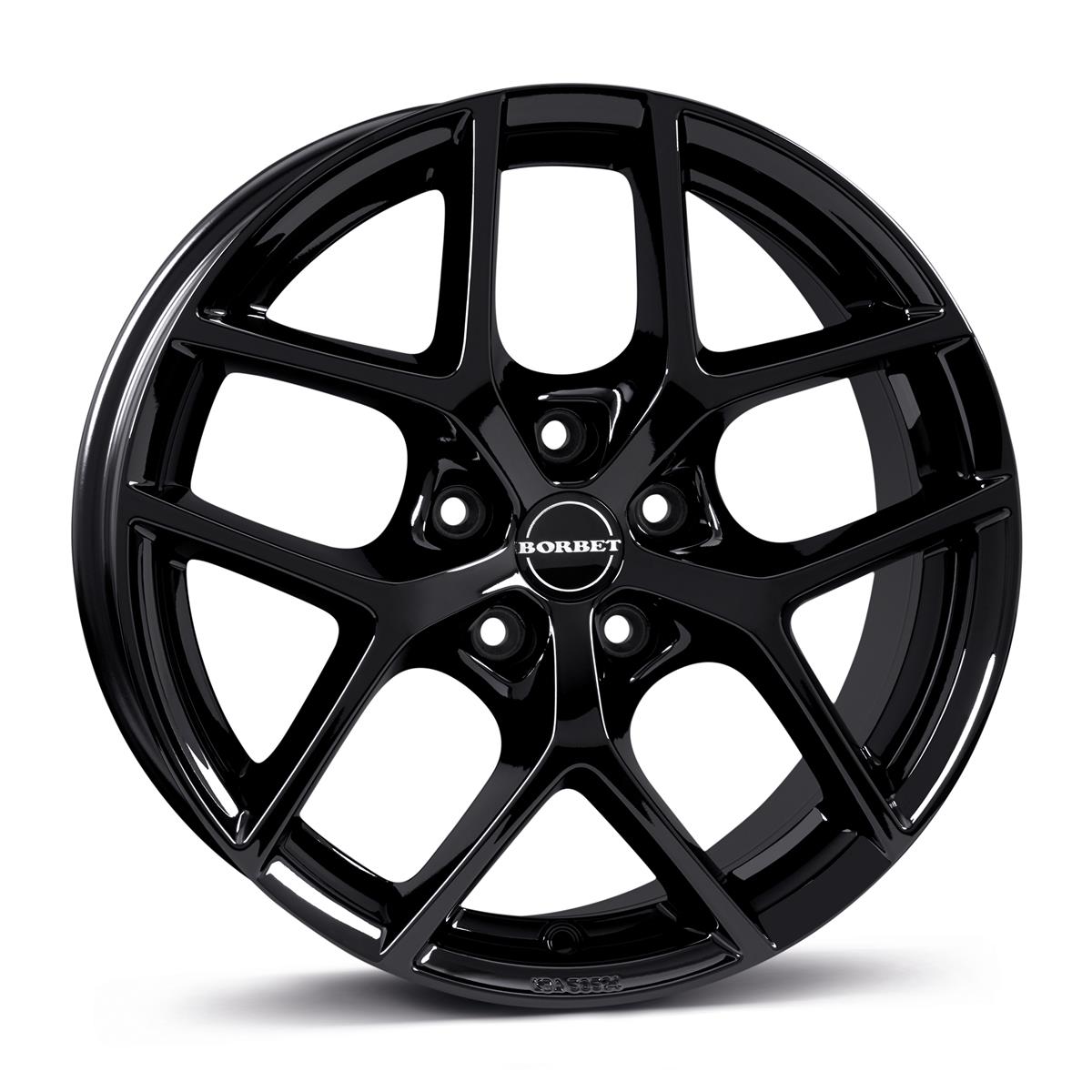 BORBET Y Black Gloss 7,5x17 5/100 ET47 CB64.0 60°