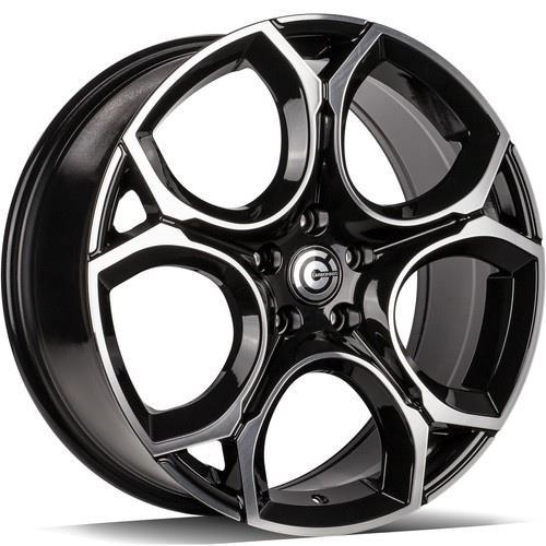 UNIQUE Black Front Polished 7,5x18 5/112 ET45 CB57.1 60°