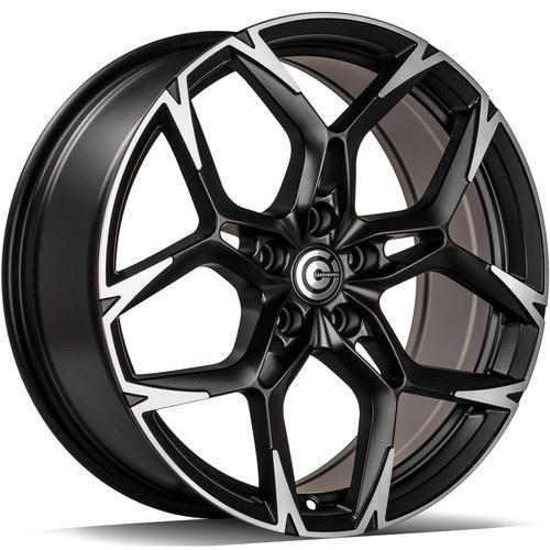 Monster Matt Black Front Polished 8x19 5/112 ET40 CB57.1 60°