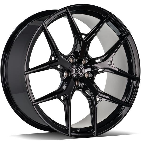 MF.4 Black Glossy 10x22 5/112 ET20 CB66.6 60°
