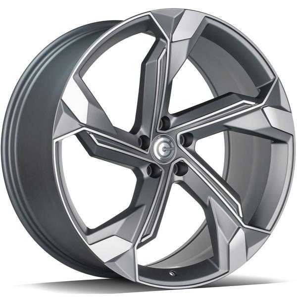 Superstar Matt Anthracite Front Polished 10x22 5/112 ET20 CB66.5 60°